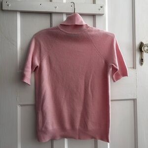 Lord & Taylor Pink Cashmere Turtleneck Sweater